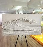 Abstract wave wall art.