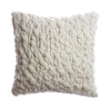 Textured white pillow on a white background