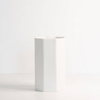 White rectangular object on a white background